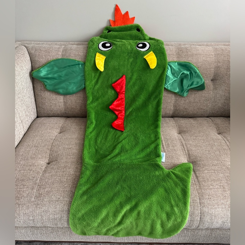 Snuggie Tails- Green Fire Breathing Dragon Blanket
